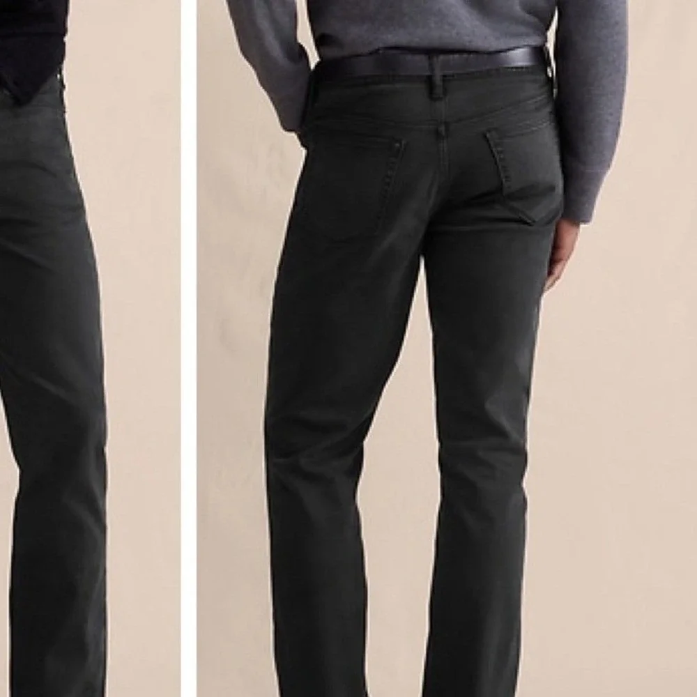 NWT Banana Republic Luxe Traveler Jean Mens 35x32 Dark Granite Wash Slim Fit‎ M